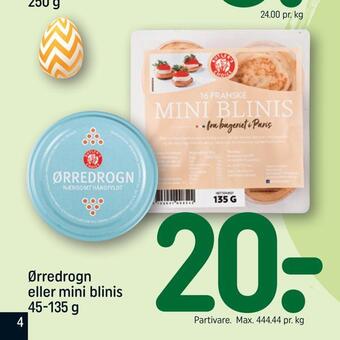 Ørredrogn eller mini blinis