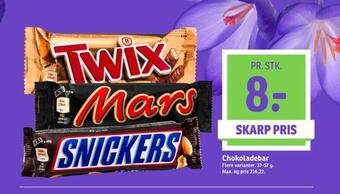 SPAR Chokoladebar tilbud