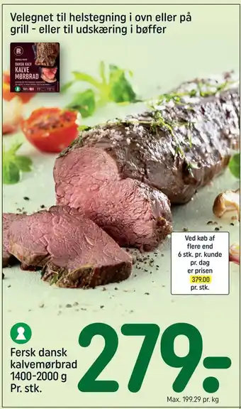 REMA 1000 Fersk dansk kalvemørbrad tilbud