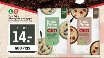 SPAR First price økologiske havregryn tilbud
