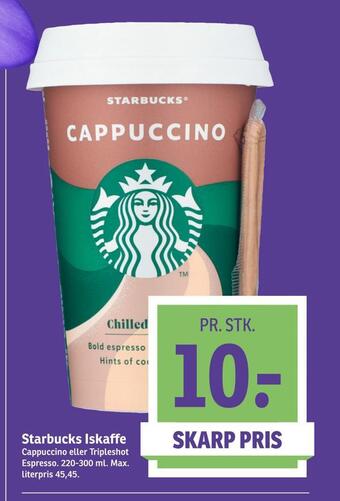 SPAR Starbucks iskaffe tilbud