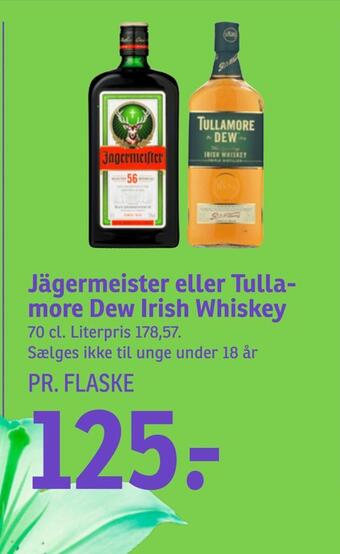 Jägermeister eller tullamore dew irish whiskey