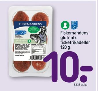 REMA 1000 Fiskemandens glutenfri fiskefrikadeller tilbud
