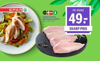 SPAR Gestus dansk kyllingebrystfilet tilbud