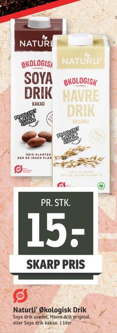 SPAR Naturli' økologisk drik tilbud
