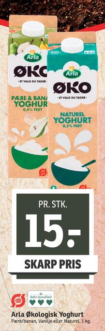 SPAR Arla økologisk yoghurt tilbud