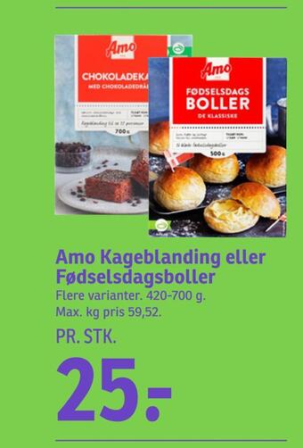 SPAR Amo kageblanding eller fødselsdagsboller tilbud