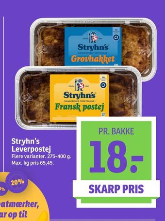 SPAR Stryhn's leverpostej tilbud