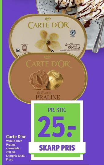 SPAR Carte d'or tilbud