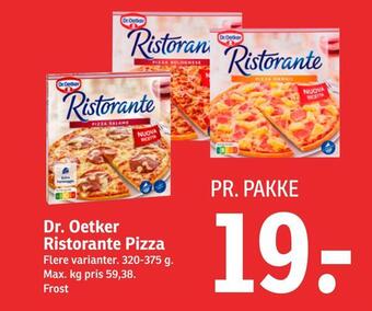 SPAR Dr. oetker ristorante pizza tilbud