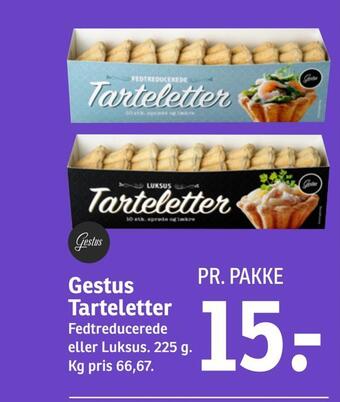 SPAR Gestus tarteletter tilbud