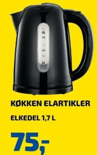 Køkken Elartikler Elkedel 1,7 L