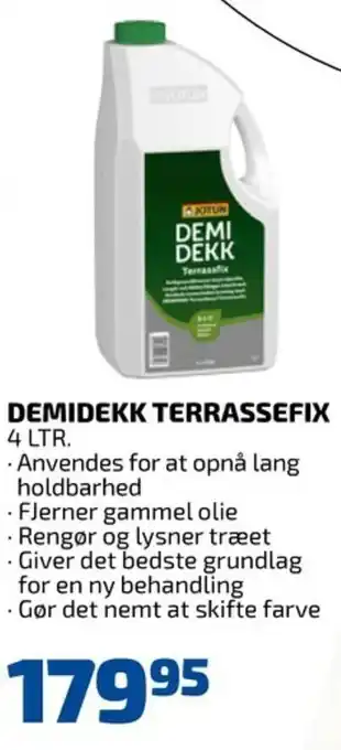 Davidsen Demidekk Terrassefix tilbud