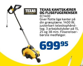 Davidsen Texas Kantskærer Og Flisefugerenser ec1400 tilbud