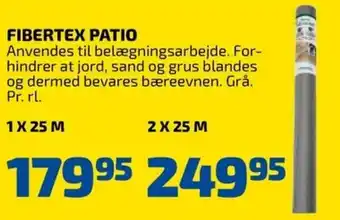 Davidsen Fibertex Patio 2x25 cm tilbud