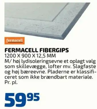 Fermacell Fibergips 1200x900x12,5 MM
