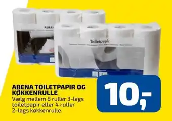 Davidsen Abena Toiletpapir Og Kokkenrulle tilbud