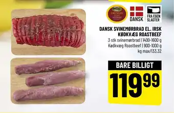 Dansk Svinemørbrad El. Irsk Kødkvæg Roastbeef