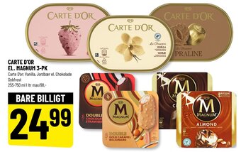 Løvbjerg Carte D'Or El. Magnum 3-pk tilbud