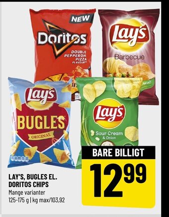 Løvbjerg Lay's, Bugles el, Doritos Chips tilbud