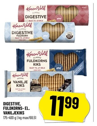 Digestive Fuldkorns- El. Vaniljekiks