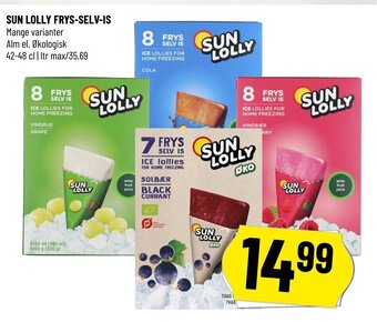 Løvbjerg Sun Lolly Frys-Selv-Is tilbud