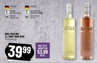Løvbjerg Bree Riesling El. Pinot Noir Rosé tilbud