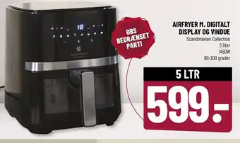 Airfryer M. Digitalt Display Og Vindue