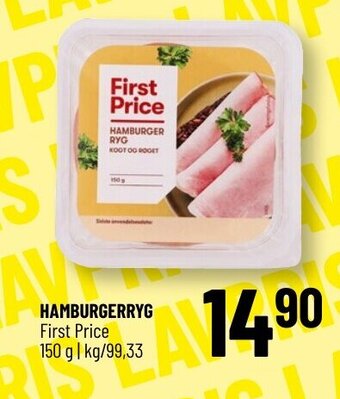 Hamburgerryg First Price
