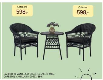 Cafébord vanilla