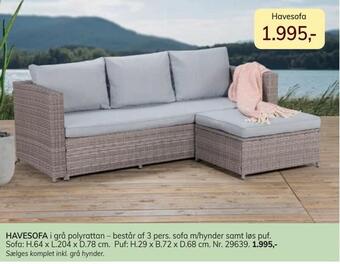 Daells Bolighus Havesofa tilbud