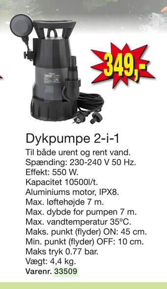 Harald Nyborg Dykpumpe 2-i-1 tilbud