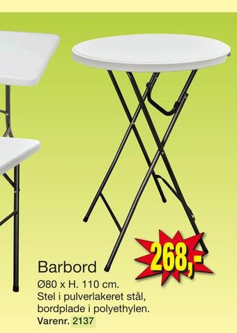 Harald Nyborg Barbord tilbud