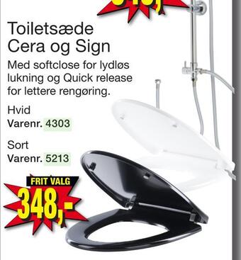 Toiletsæde cera og sign