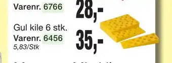 Harald Nyborg Gul kile 6 stk tilbud