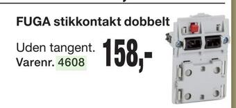 Fuga stikkontakt dobbelt