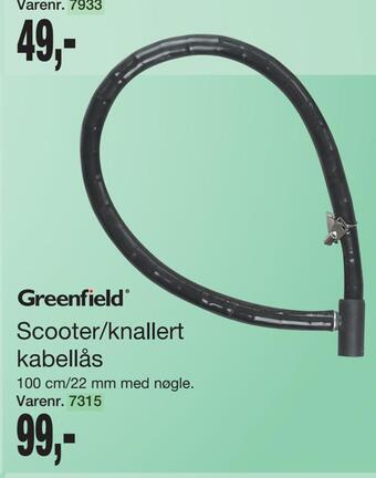Harald Nyborg Scooter/knallert kabellås tilbud