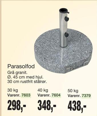 Harald Nyborg Parasolfod tilbud
