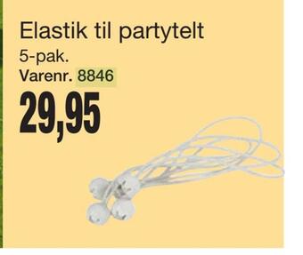 Harald Nyborg Elastik til partytelt tilbud