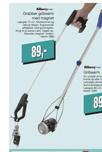 Harald Nyborg Grabber gribearm med magnet tilbud