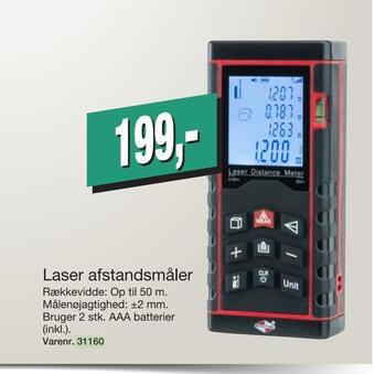 Laser afstandsmåler
