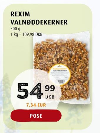 Scandinavian Park Rexim valnøddekerner tilbud