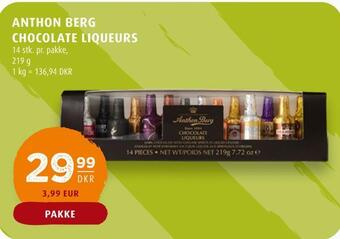 Scandinavian Park Anthon berg chocolate liqueurs tilbud