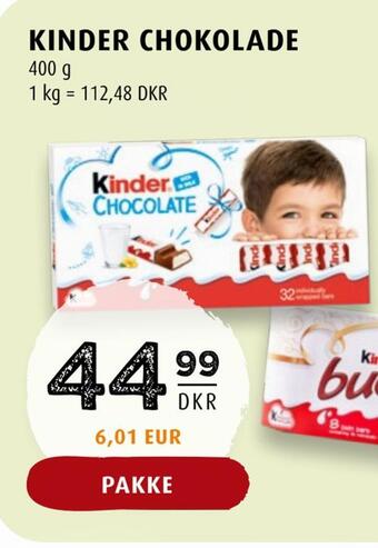 Scandinavian Park Kinder chokolade tilbud