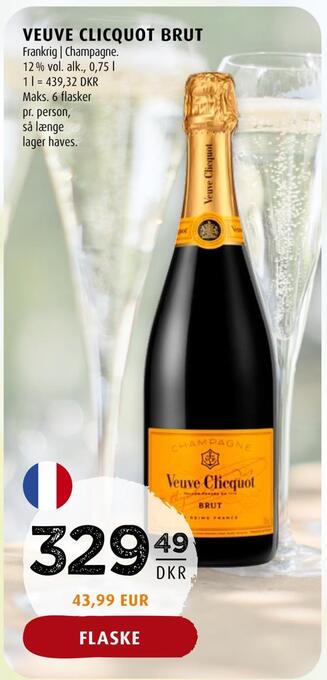 Scandinavian Park Veuve clicquot brut tilbud