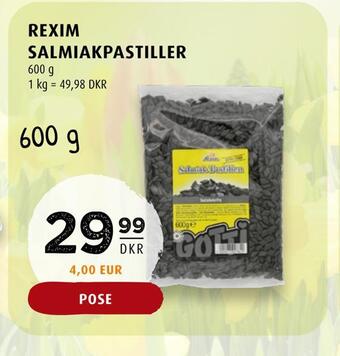 Scandinavian Park Rexim salmiakpastiller tilbud