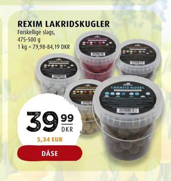 Scandinavian Park Rexim lakridskugler tilbud