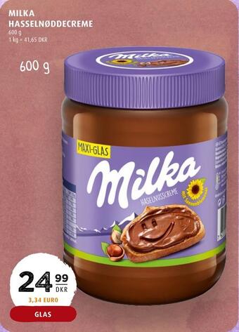 Scandinavian Park Milka hasselnøddecreme tilbud