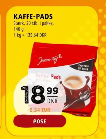 Scandinavian Park Kaffe-pads tilbud