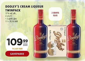 Dooley's cream liqueur twinpack